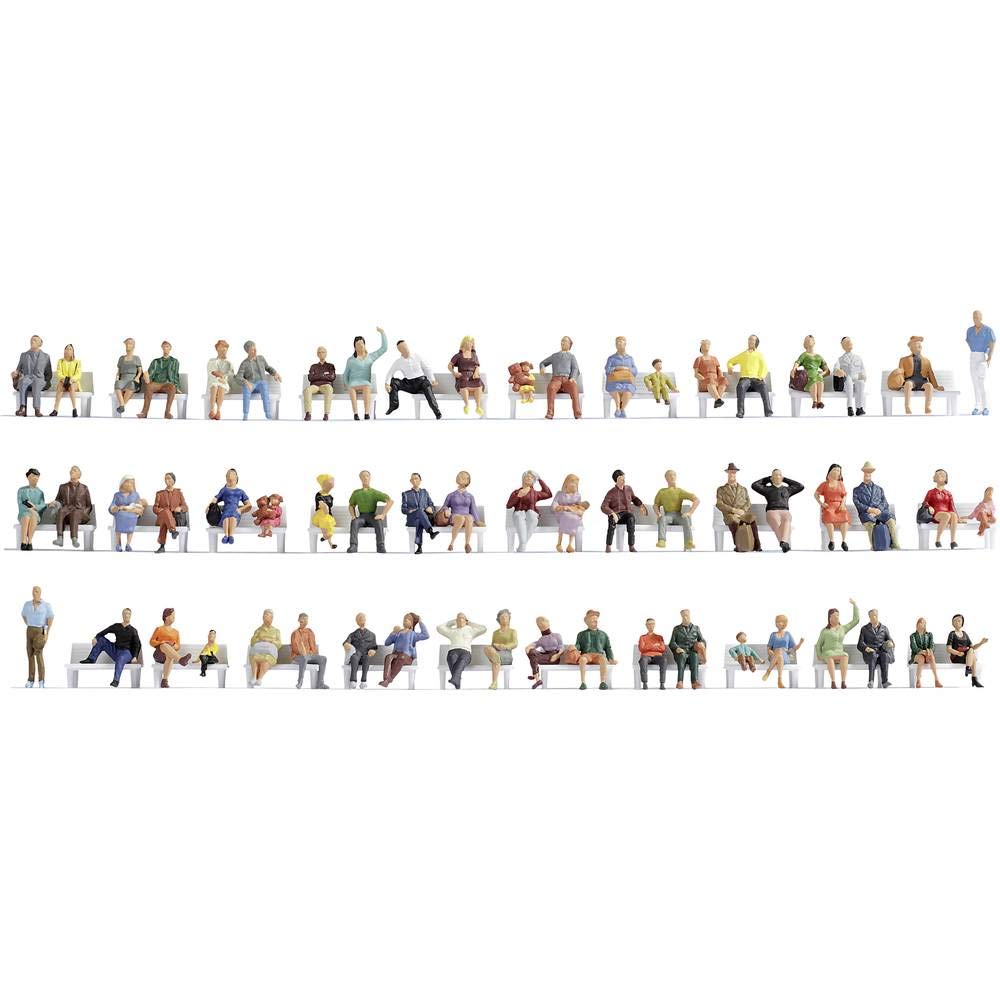Noch Mega Economy Set Sitting People, Coloured