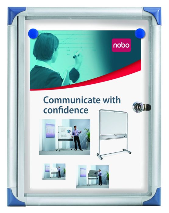 Nobo 1901797 Internal Display Case with Metal Back Panel A4 28 x 37 x 2.2 cm