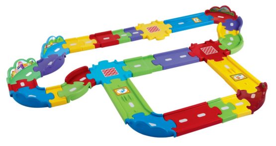 VTech 148103 Toot-Toot Drivers Deluxe Car Track Set Baby Toy, with 30 Track Pieces, Suitable for 1, 2, 3+ Year Olds, Multi-color, 21.6 cm*8.9 cm*25.4 cm - Image 2