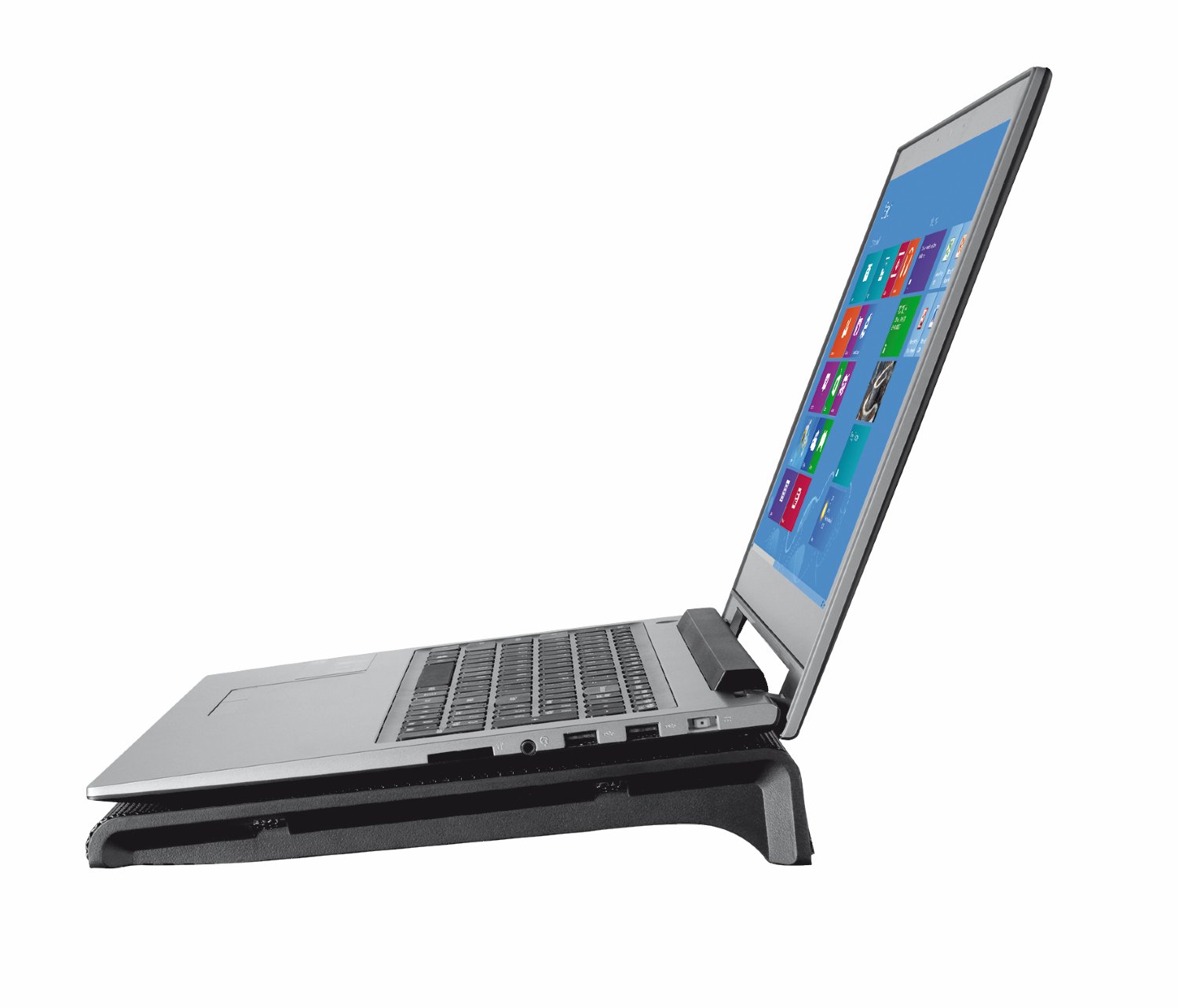 Trust Azul Laptop Cooling Pad, for Laptops up to 17.3 Inch, with 2 Illuminated Fans, Fits Up to 17.3 Inch, Tilted Design - Image 3
