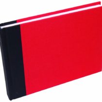 Clairefontaine Canvas Cover Album, A5, 180 g, 60 Pages - Red Cover