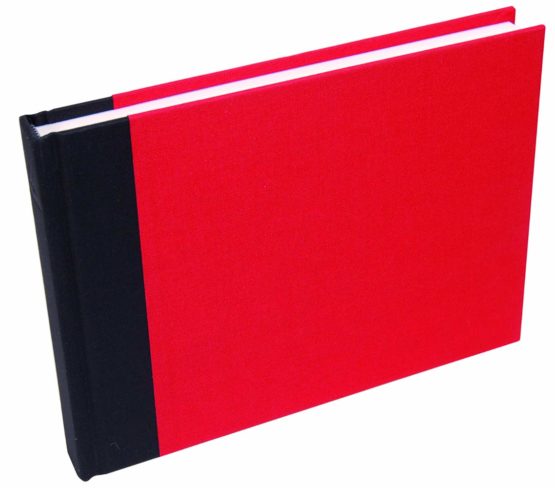 Clairefontaine Canvas Cover Album, A5, 180 g, 60 Pages - Red Cover