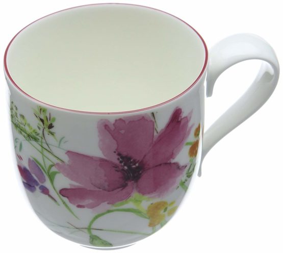 Villeroy & Boch Mariefleur Basic Coffee Cup, 350 ml, Height: 9 cm, Premium Porcelain, White/Multicoloured - Image 3