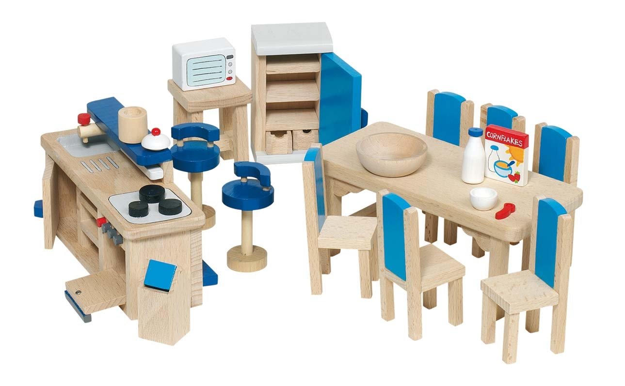 GoKi Wooden Doll's House Kitchen, Mixed, Petit