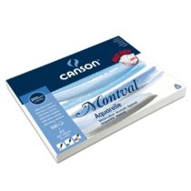Canson Montval 300gsm watercolour practice paper pad including 100 sheets, size:A3, natural white and Cold Pressed (Not)