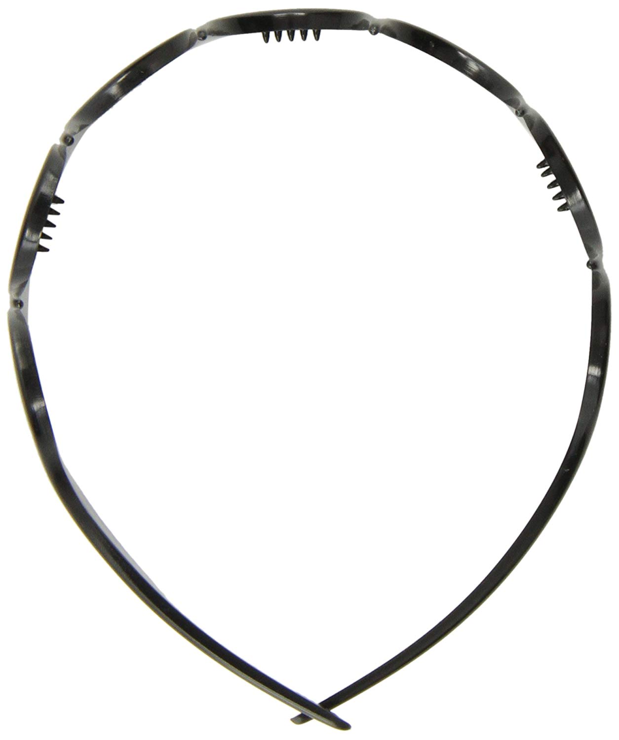 Caravan Hair Decoration Headband Number 9927, Schwarz