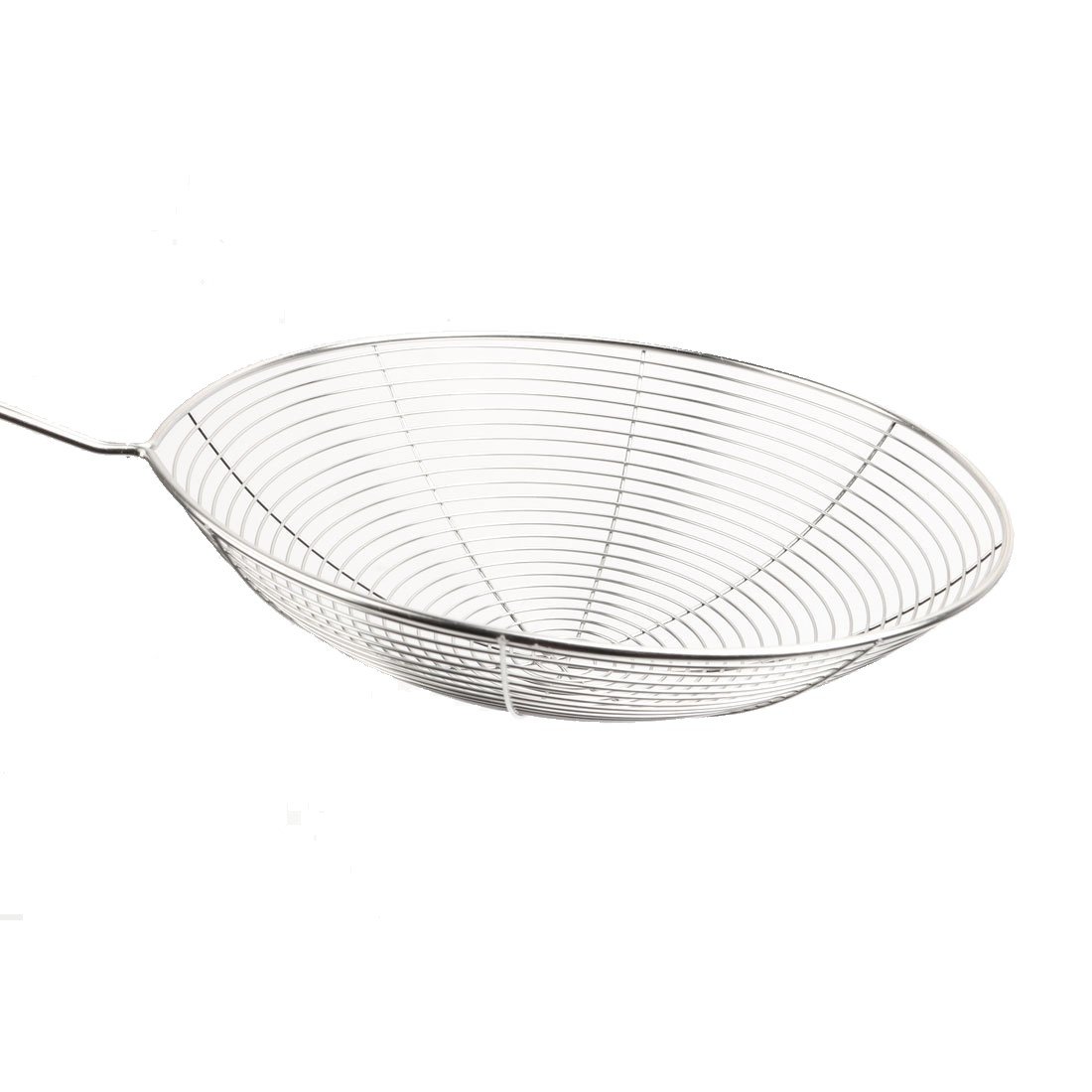 AKORD 8.1" Long Handle 13.2cm Dia Mesh Net Strainer Ladle Strimmer, Stainless Steel, Silver, 33 x 13.2 x 13.2 cm - Image 4