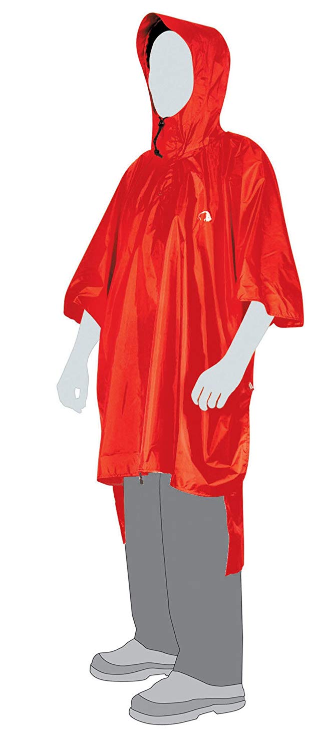 Tatonka Cape Rain Poncho, Waterproof Rain Cover with Integrated Backpack Rain Cover and Hood with Drawstring - Image 2