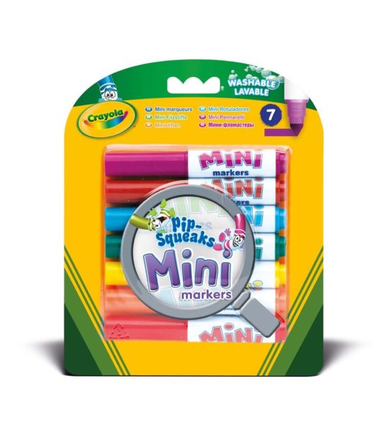Crayola - 7 Mini Markers, 3.8337