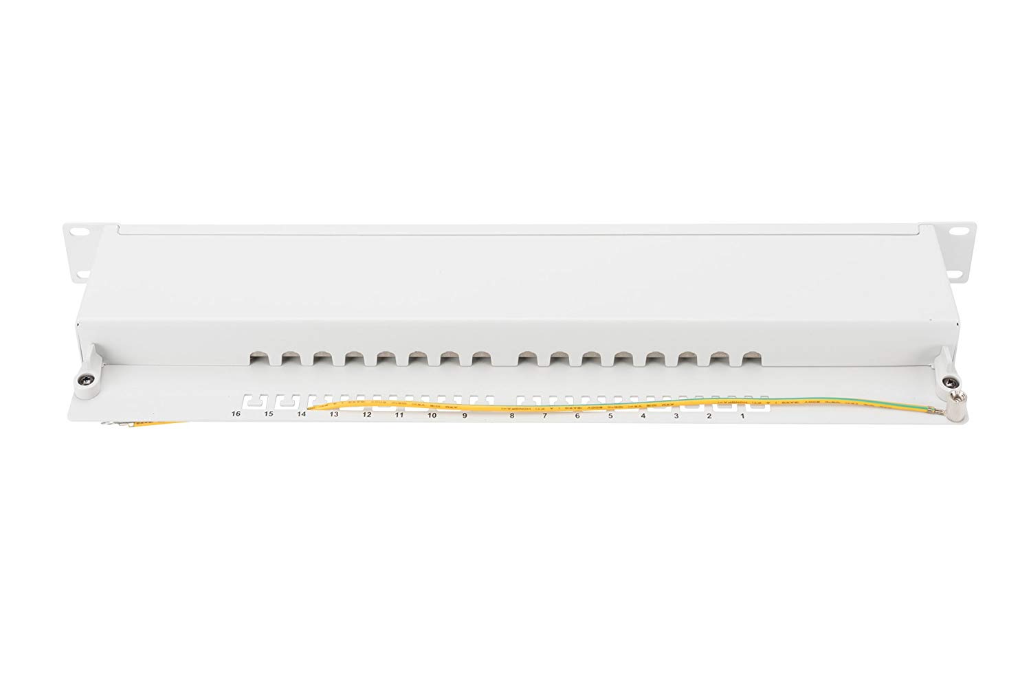 Digitus Assmann patch panel, shielded grey 16-Port – BigaMart