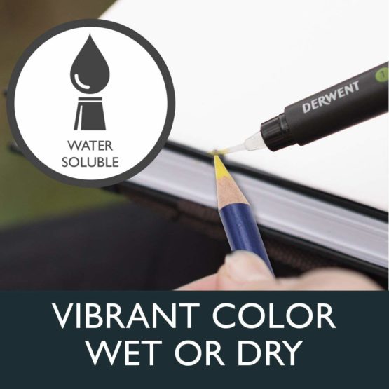 Derwent Inktense Permanent Watersoluble Pencils, Drawing & Painting, Set Of 12, Ideal For Layering & Use On Fabrics, Professional Quality, 0700928 - Image 3