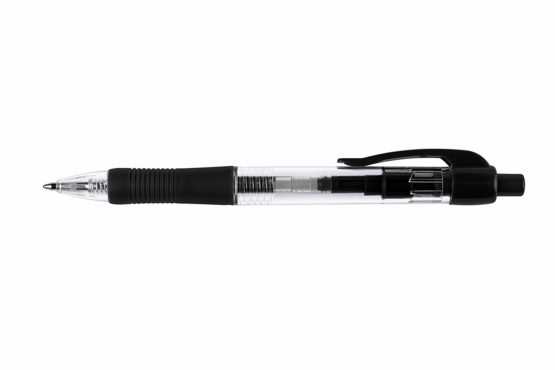 Q-Connect Retractable Ballpoint Pen KF00267 - Black, Pack of 10 - Image 3