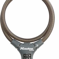 Master Lock Bike Cable Lock [Combination] [90 cm Cable] [Outdoor] 8229EURDPRO - Ideal for Bike, Electric Bike, Skateboards, Strollers, Lawnmowers and other Outdoor Equipments