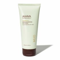 AHAVA Dermud Nourishing Body Cream 200 ml Dead Sea Mud Infused Skin Care Natural Moisturizing Treatment [Shea Butter] for Dry Skin
