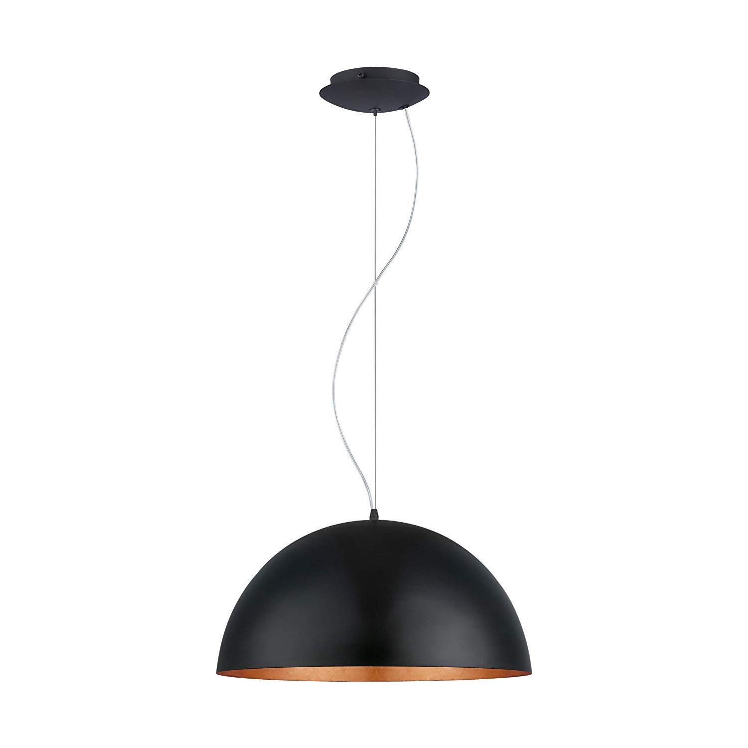 Eglo Gaetano 1 Indoor E27 Black, Copper, Ceiling Lighting (Bedroom, Corridor, Dining Room, Living Room, Indoor, Black, Copper