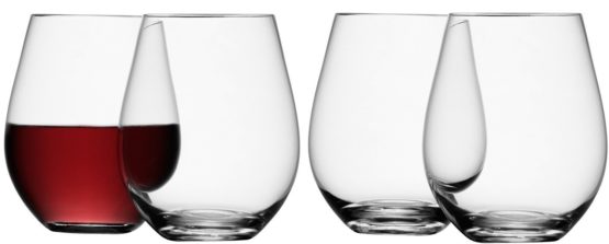 LSA WI02 Wine Ste mless Red Wine Glass 530 ml Clear x 4