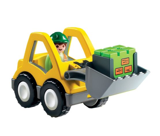Playmobil 1.2.3 - 6775 Excavator with Driver and Box, for Ages 1.5+ - Image 2