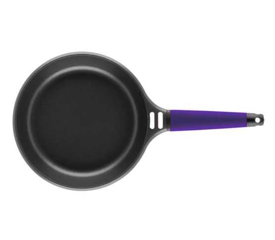 Fundix Castey Induction Frying Pan with Removable Handle, 22 cm, Cast Aluminium, Purple, 22 x 16 x 5.1 cm - Image 2