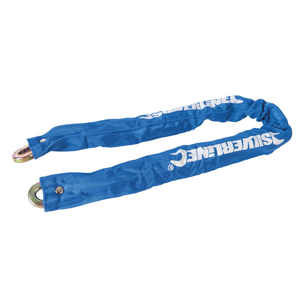 Silverline 656609 Sleeved High-Security Chain, 900 mm, Blue