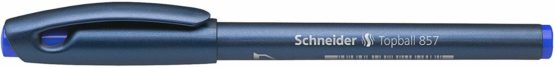 Schneider Topball 857 Ink Roller Pen with Solid Metal Tip 0.6 mm Blue Pack of 10 - Image 2