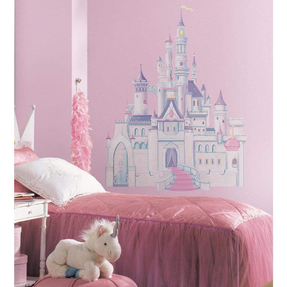 RoomMates Disney Princess Castle Wall Stickers, Pink and Blue, 46 cm L X 13 cm W - Image 2