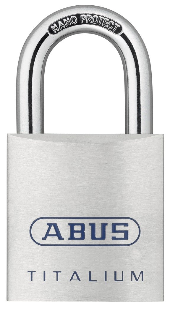 ABUS Titalium Padlock 80TI/45, Cellar Lock with Lightweight, Solid Lock Body Made of Special Aluminium, ABUS Security Level 7
