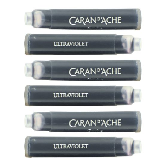 Caran d'Ache CD8021.099 Ink Cartridges - Ultraviolet (Pack of 6) - Image 3