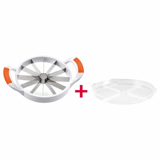 Westmark Melon Divider With Blade Protector, 29.7 X 21.5 X 3.6 Cm, Stainless Steel/Plastic, Jumbo, White/Orange/Silver, 51602270 - Image 3