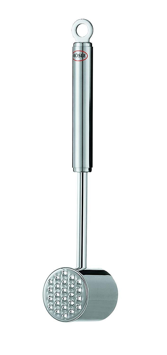 Rösle Meat Tenderizer, Stainless Steel, Silver, Round
