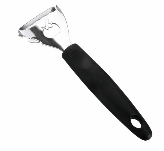 LACOR Professional Y Potato Peeler, Stainless Steel, Black, 5.5 x 30 x 30 cm