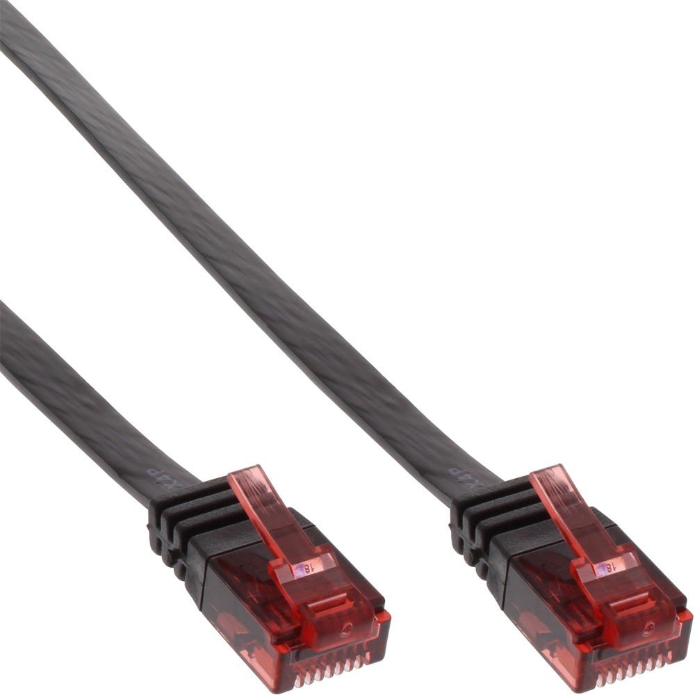 InLine Patch Cable Flat UTP Cat. 6 7 m Black