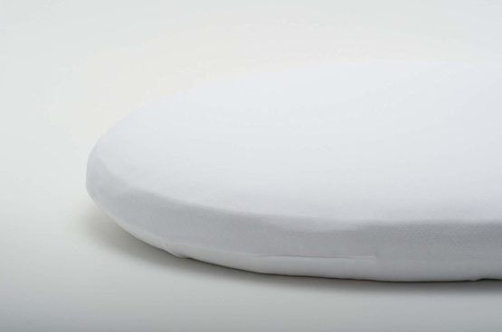 DK Glovesheets 73x30cm 100% Organic Cotton Fitted Small Moses Basket Sheet (White) - Image 3