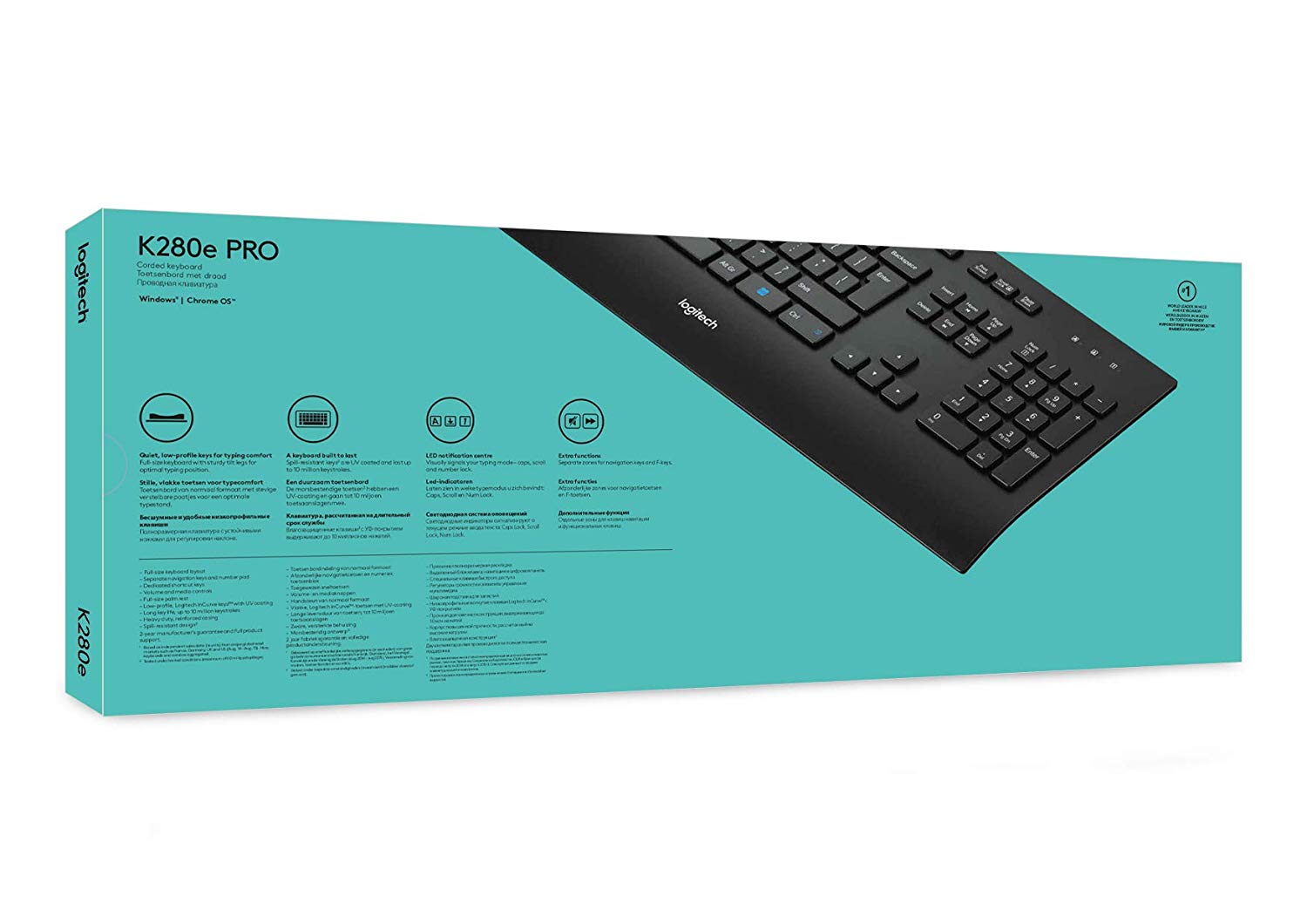 Logitech K280e Pro Wired Business Keyboard, AZERTY French Layout ...
