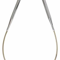 Addi Circular Knitting Needle, Metal, Silver, 40cm x 6mm