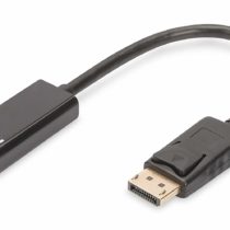 Digitus AK-340400-001-S 0.15m DP Male to HDMI Type A Female DisplayPort Adapter Cable - Black