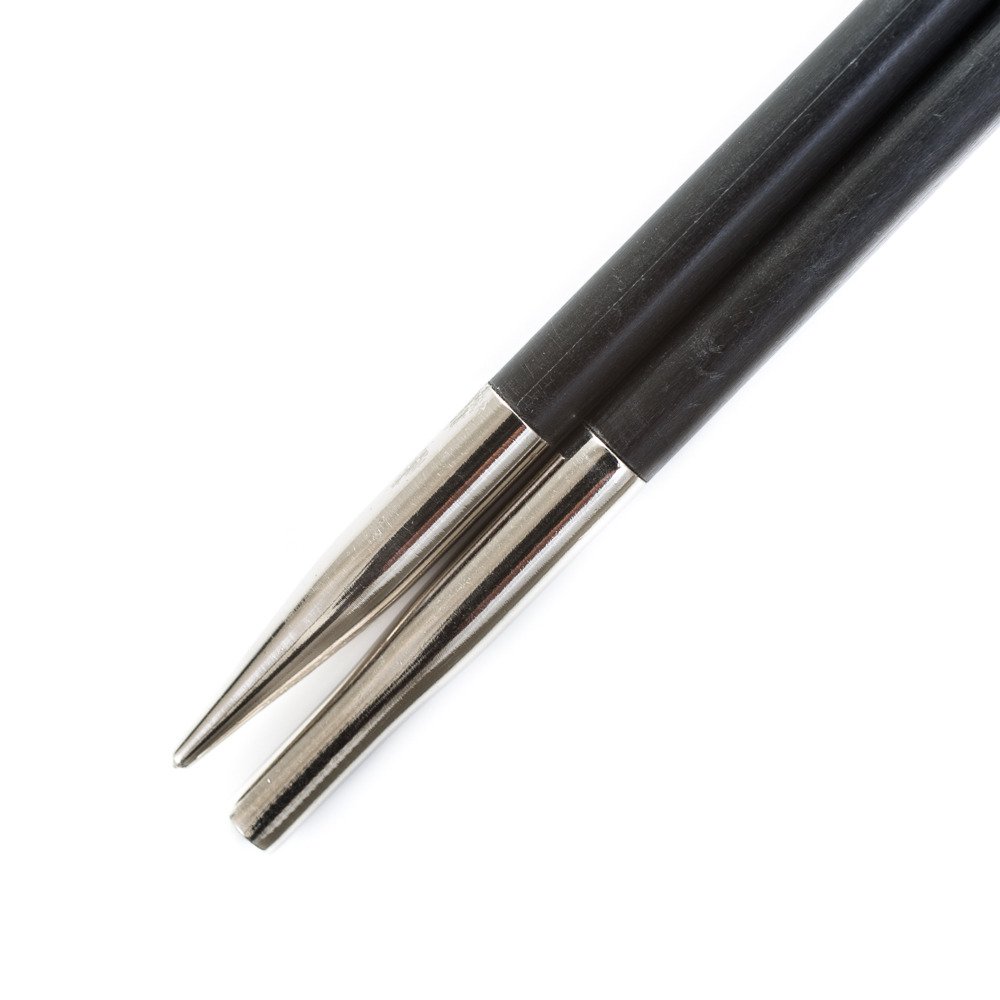 KnitPro Karbonz Interchangeable Circular Needles 4" (10cm), Black, 4.50 mm