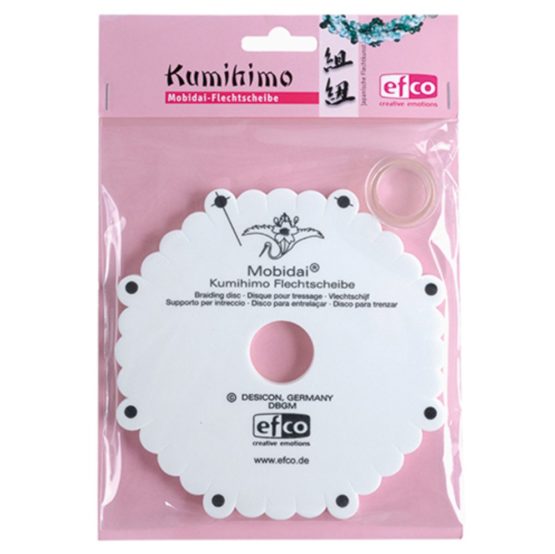 Efco 1051001 Mobidai Kumihimo, Plastic, 16.3 x 16.3 x 1 cm White