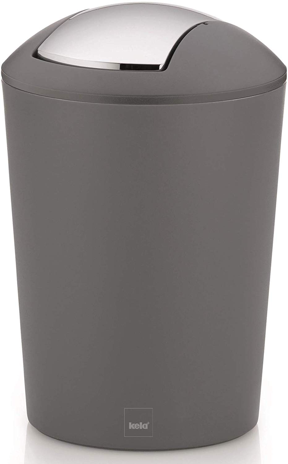 Kela MARTA Grey Swing Lid Bathroom Bin, 5 L