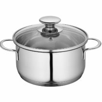 Küchenprofi 2370702812 Cooking Pot Stainless Steel with Glass Lid