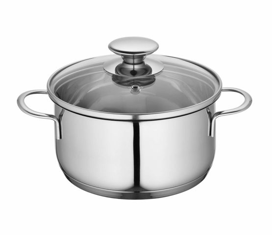 Küchenprofi 2370702812 Cooking Pot Stainless Steel with Glass Lid