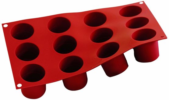 Silikomart Silicone Mould No.12 Tall Cylinders, Terracotta