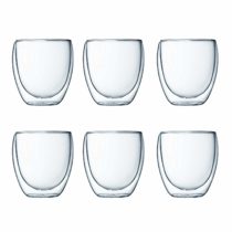 Bodum PAVINA Double Walled Thermo Glasses 0.25 L, 8 oz, Pack of 6