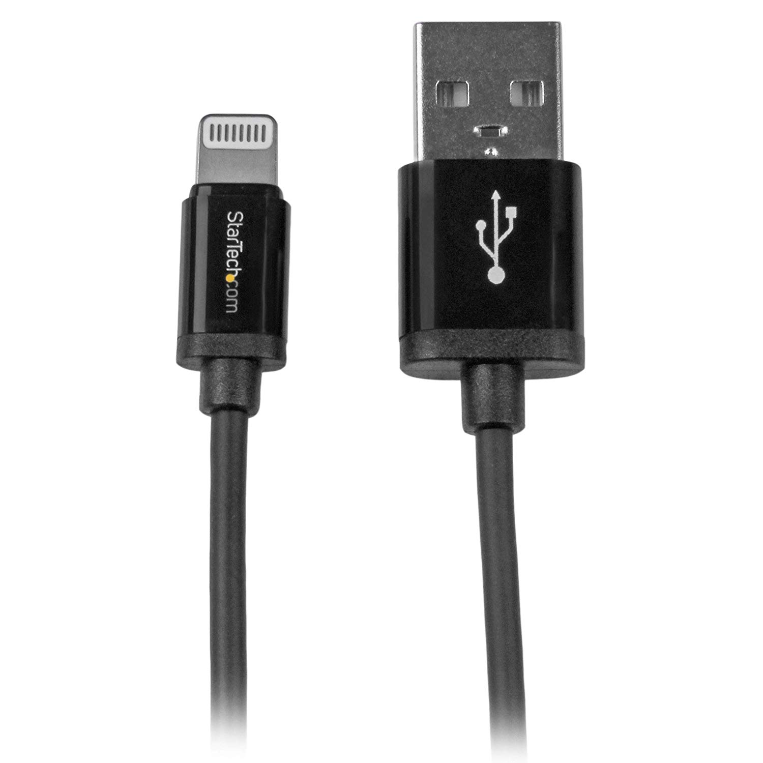 StarTech.com USBLT1MB 1 m (3 ft) Black Apple 8-Pin Lightning Connector to USB Cable for iPhone/iPod/iPad