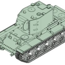 Trumpeter 07162 Model Kit Russian KV-2 with ZIS 6, 107 mm