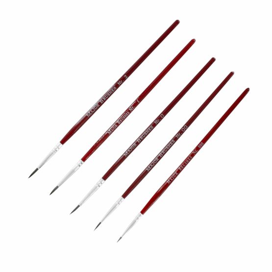 Modelcraft Sable Brushes, Pack of 5