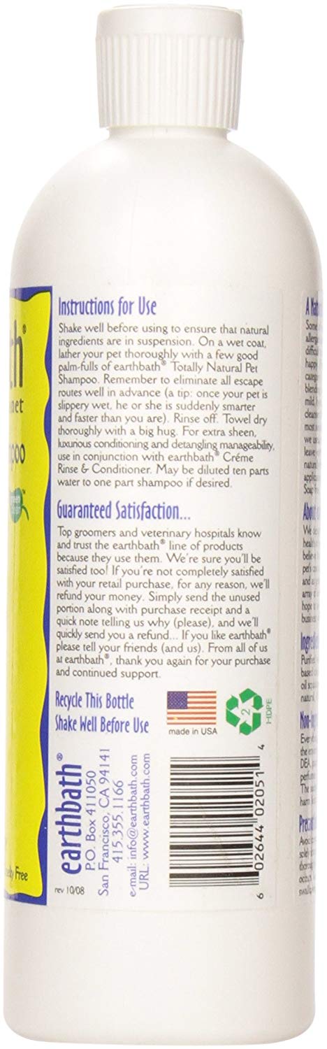 Earthbath Hypo Allergenic Pet Shampoo, 472 ml, 472 ml (Pack of 1) - Image 2