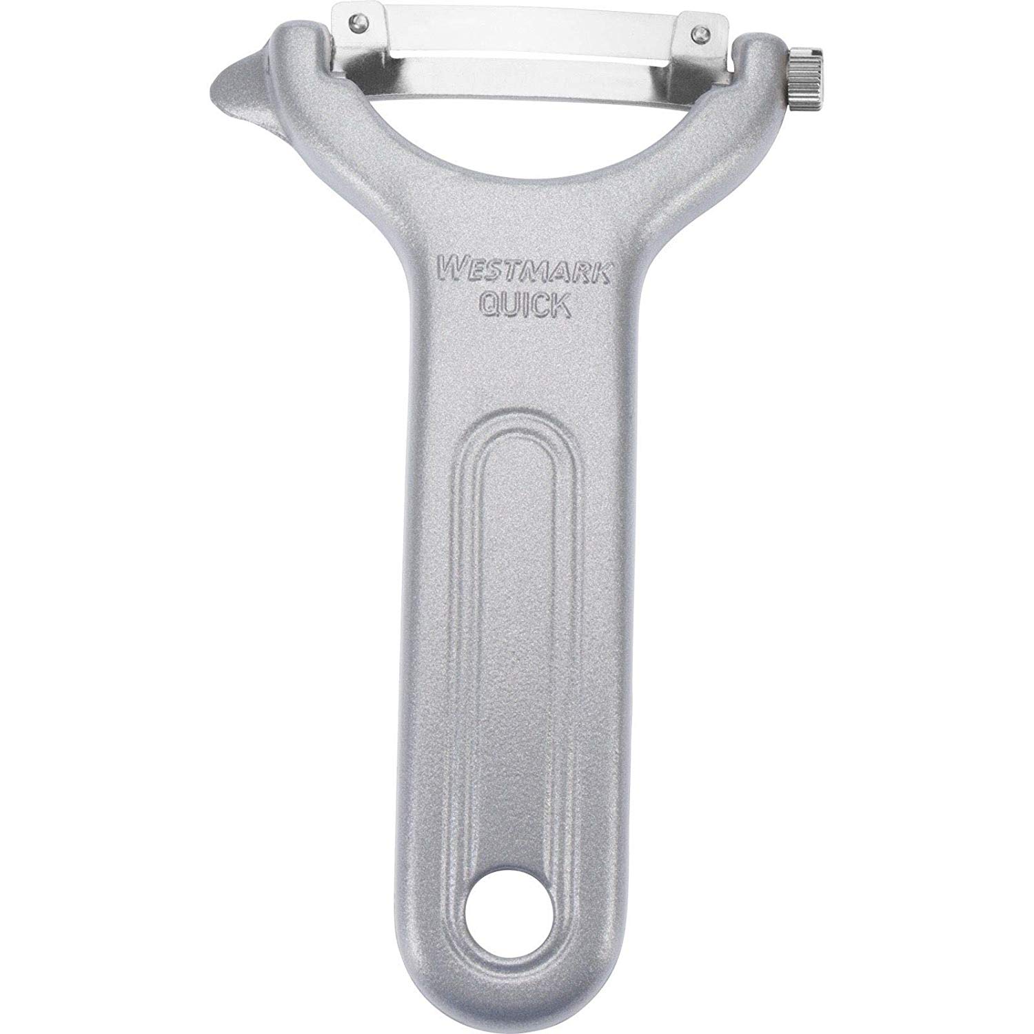 Westmark Vegetable/Asparagus Swivel Peeler, Quick, Curved Stainless Steel Blade, Aluminium Coating, 60952270 - Image 2