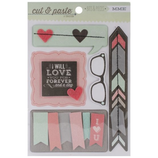 Cut and Paste Forever Bits and Pieces Layered Stickers,