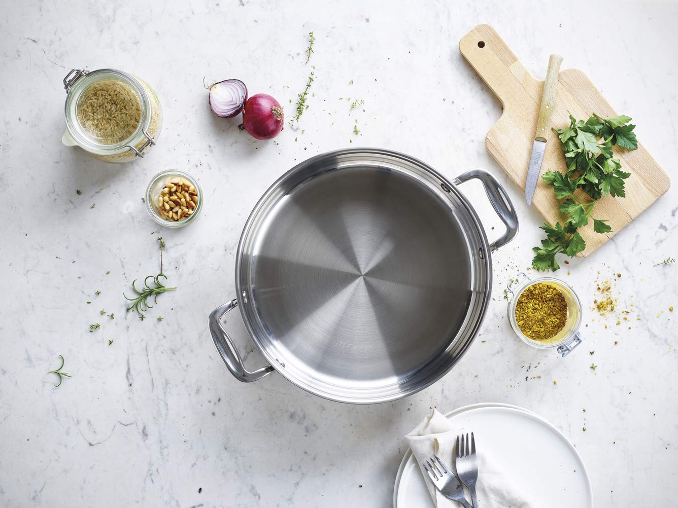 Beka Chef Stainless Steel Casserole with Lid 28 cm - Image 3