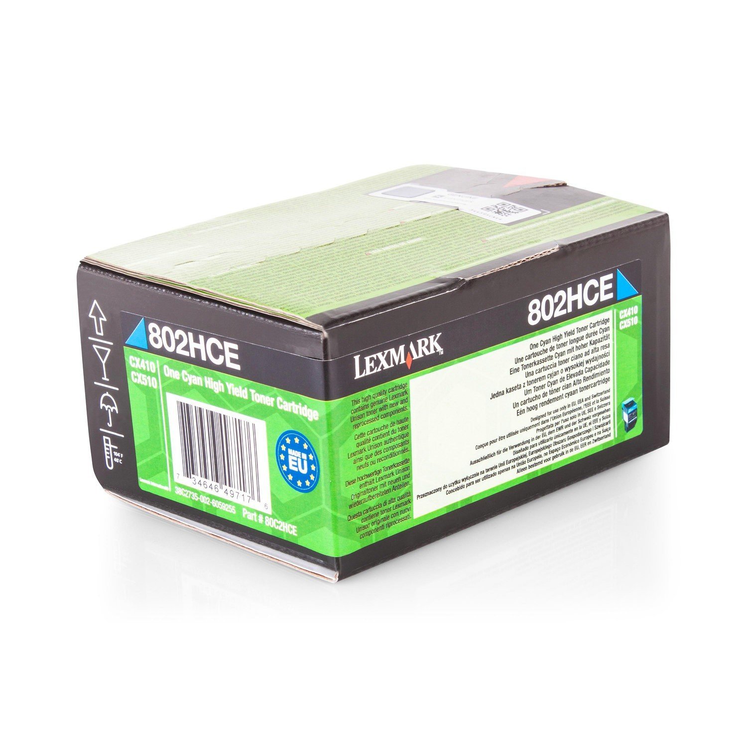 Lexmark 0734646497176 Original Laser Toner, Cyan